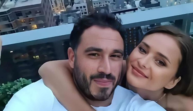 رسالة رومانسية ..من نيلى كريم لزوجها هشام عاشور