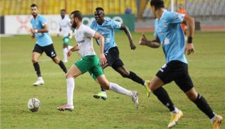المصرى يتعادل مع غزل المحلة 1_1 فى الدورى الممتاز