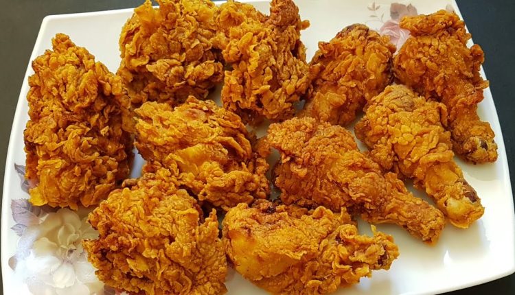 طريقة عمل دجاج كنتاكى المقرمش بالتتبلية السرية فى البيت